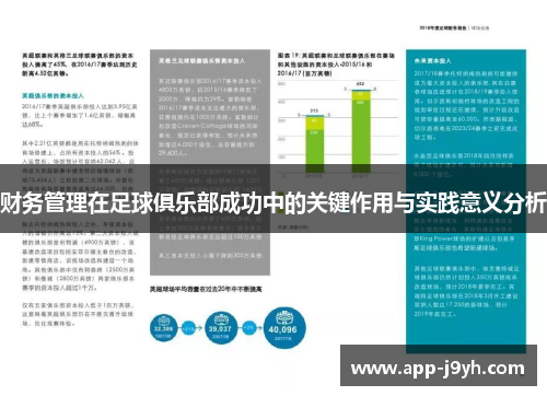 财务管理在足球俱乐部成功中的关键作用与实践意义分析 财务管理在足球俱乐部成功中的关键作用与实践意义分析